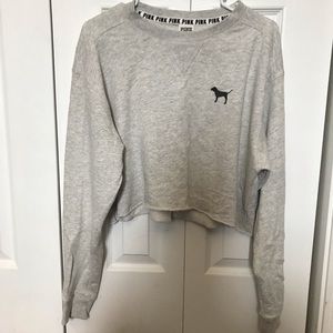 VS Pink cropped pull over